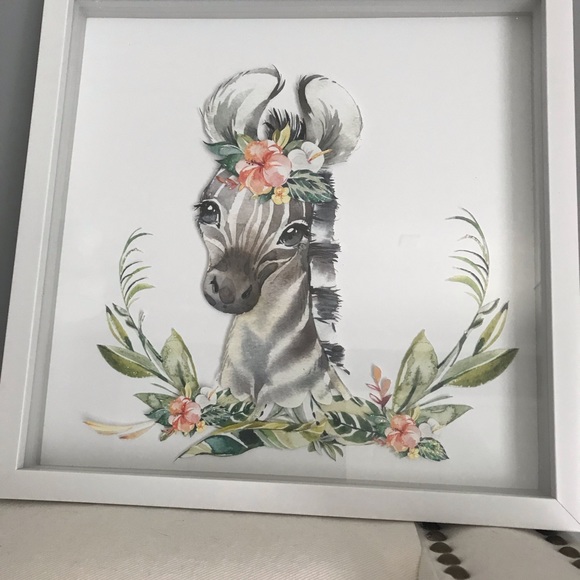 Nursery Decor. Zebra 3D Shadowbox. 12 x 12. - Picture 5 of 7